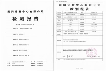 新年伊始，雙喜臨門！威勝集團(tuán)單相智能物聯(lián)電能通過國網(wǎng)計量中心全性能檢測認(rèn)證及榮獲2021年度中國儀器儀表學(xué)會科技進(jìn)步一等獎！